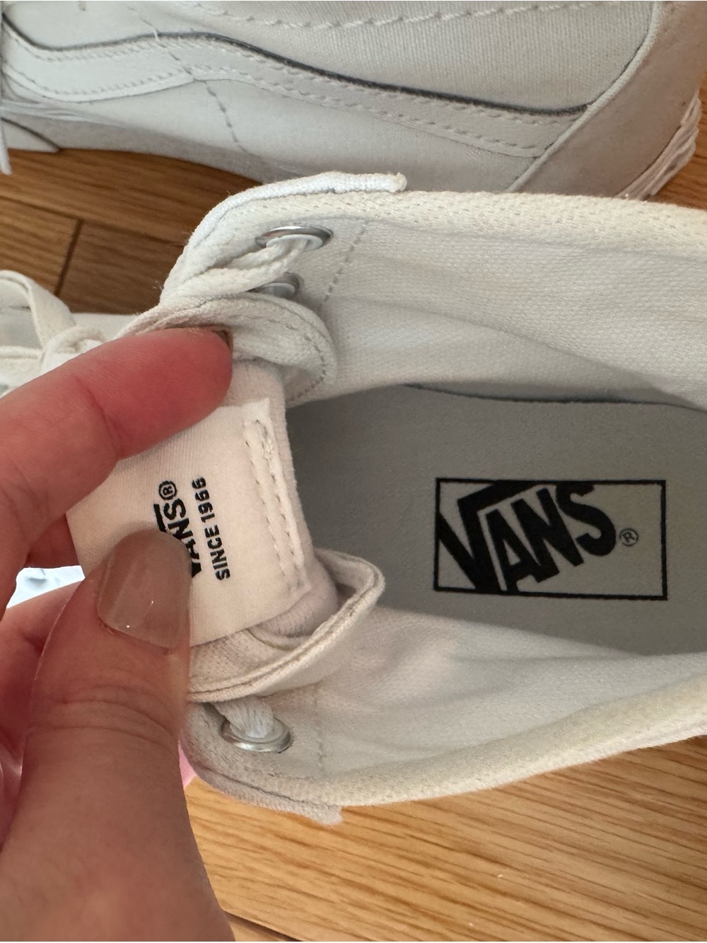Vans White High-Top Platform Sneakers - Women's - Picture 6 of 9
